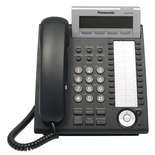 Panasonic KX-DT343 Telephone in Black | Headset Store